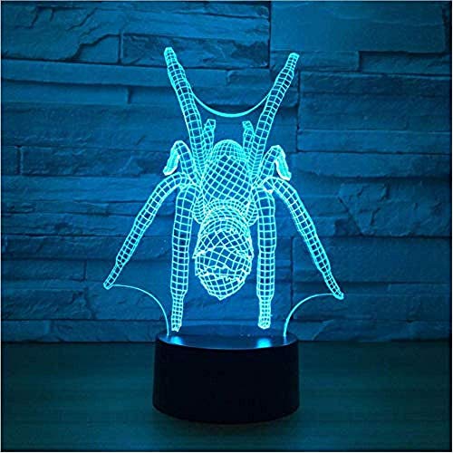Preisvergleich Produktbild 3D Led Touch Schalter Dekoration Schlafzimmer Kreative Vogelspinnen Schreibtischlampe Kronleuchter Nachtlichter Luminaria Zubehör Geschenke