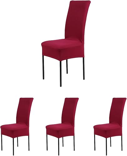 SoulFeel -Paquete de 46 fundas protectoras extraíbles de elastano para silla de comedor, muy ajustables, elásticas, para sillas de banquete para
