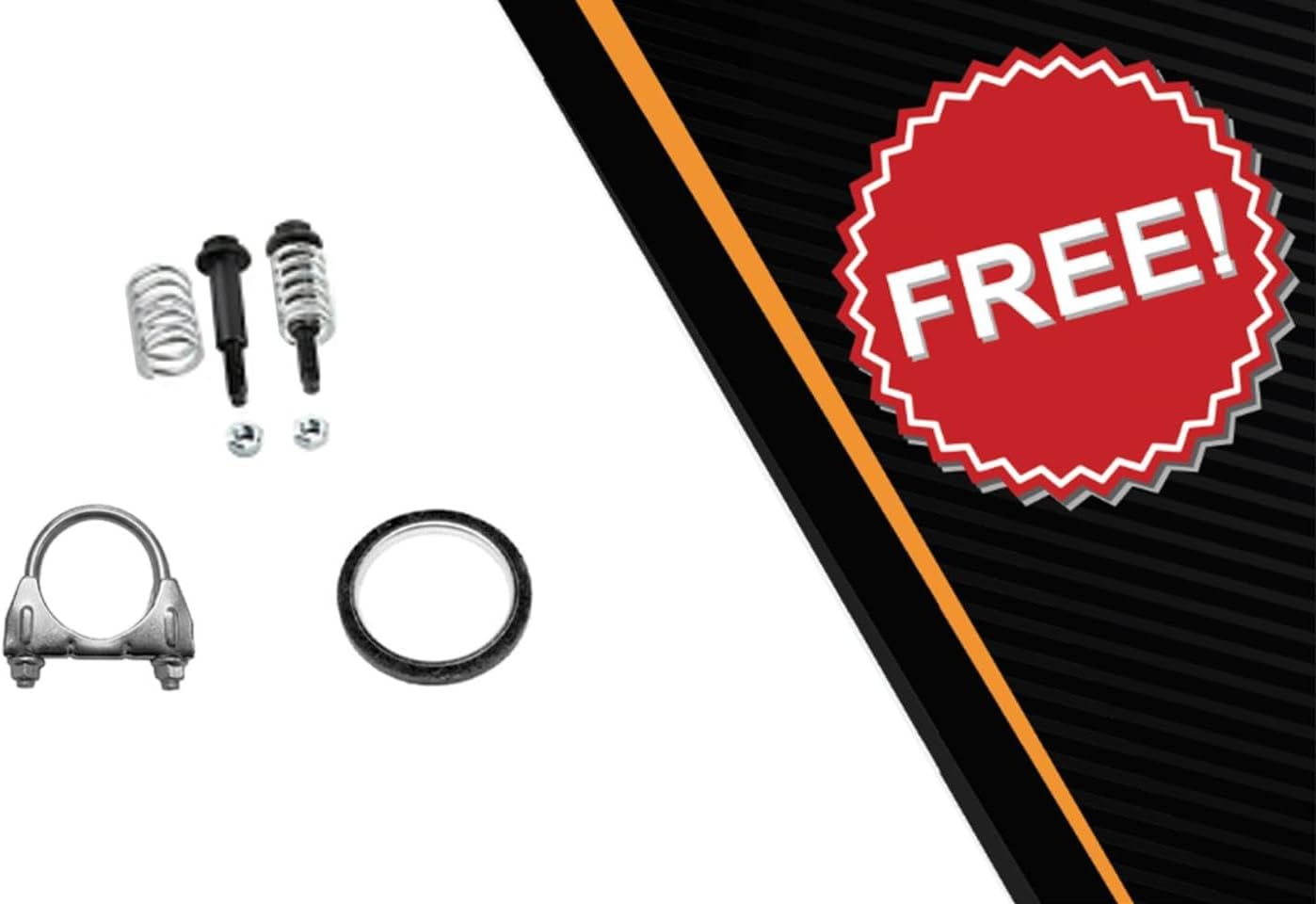Exhaust Resonator Compatible for 2009-2013 Subaru Forester 2.5L | Stainless Steel | Northeastern Exhaust | Free Gasket, Clamp, and Bolt Kit Included | Automotive Replacement Part | Dual Exhaust