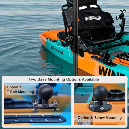 Support de perche Livescope et ActiveTarget2 pour sessions de pêche en kayak