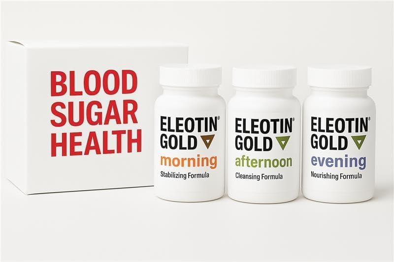 Eleotin Gold Capsules Set for Balanced Health | Healthy Circulation | Premium Herbal Ingredients | 3 Bottles of Different Formula | 30 Capsules Each