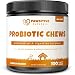 Probiotics for Dogs - 100 Soft Chew Bites - Natural Prebiotics with Probiotic Treats - Relieves Dog Constipation & Diarrhea, Improves Digestion, Allergy, Hot Spots, Immunity & Health