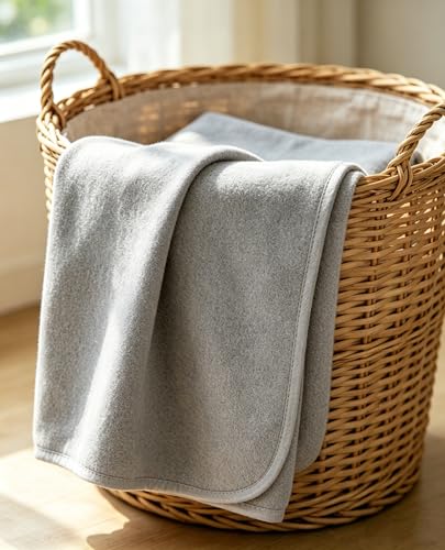 American Baby Company Coperta In Pile, 72,6 X 76,2 Cm, Grigio - 2