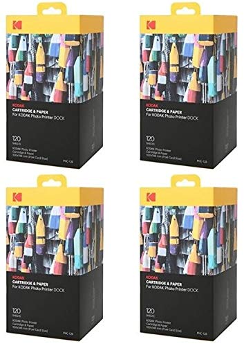 KODAK PHC40 - Recharge 40 Photos 10x15cm | Qualité Supérieure Pour Imprimantes PD450, PD480, PD460