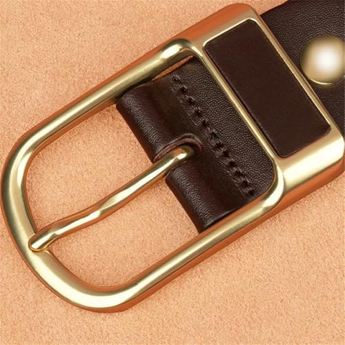 Men's Leather Belt Jeans Waistband Casual Men 3.8Cm Pin Buckle Belts3