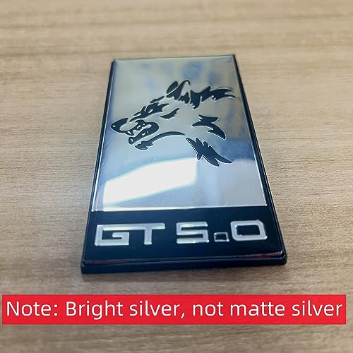 Image of 1PC New Styling Custom Silver Coyote Wolf Head Pattern for Car Metal Chrome Front Grille Grill Metal Badge Hood Emblem Icon