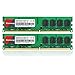 Price comparison product image Kuesuny 4GB Kit (2X2GB) DDR2 667MHz Udimm Ram PC2-5300 PC2-5300U 1.8V CL5 240 Pin 2RX8 Dual Rank Non-ECC Unbuffered Desktop Computer Memory Ram Module Upgrade
