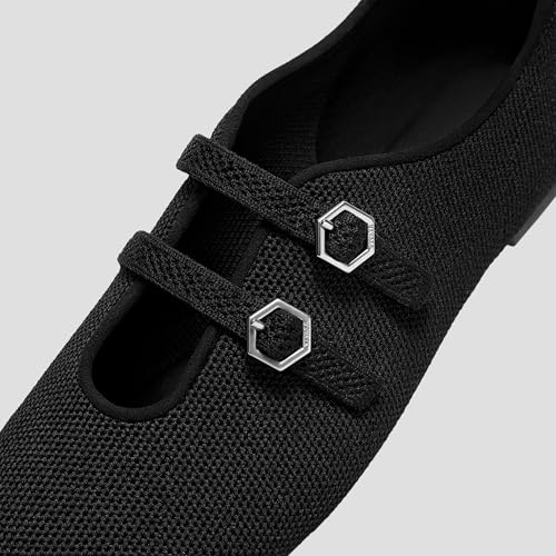 Image of VIVAIA Natalie Women's Mary Jane Flats with Twin Strap, Comfortable Round Toe Washable Ballet Flat Shoes, Soft Lightweight Breathable Dress Shoes for Daily Outfit