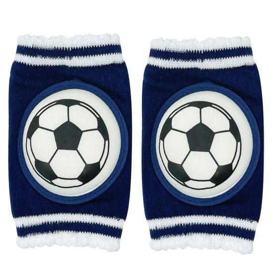 Baby Knee Pads Elastic Anti-Slip Adjustable Breathable Protector Elbow Pads Cushion for Sponge Children Babies, Kids (Cotton, Football)