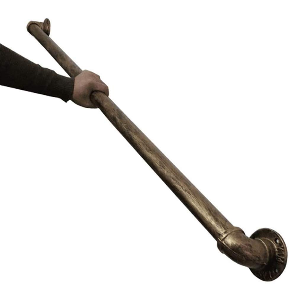 GLP 30 cm - 300 cm poręcz - kompletny zestaw. do wewnątrz i na zewnątrz, konstrukcja żelaznej rury wodnej schody poręcz poręcz poręcz poręcz poręcz - vintage mosiądz (rozmiar: 120 cm)