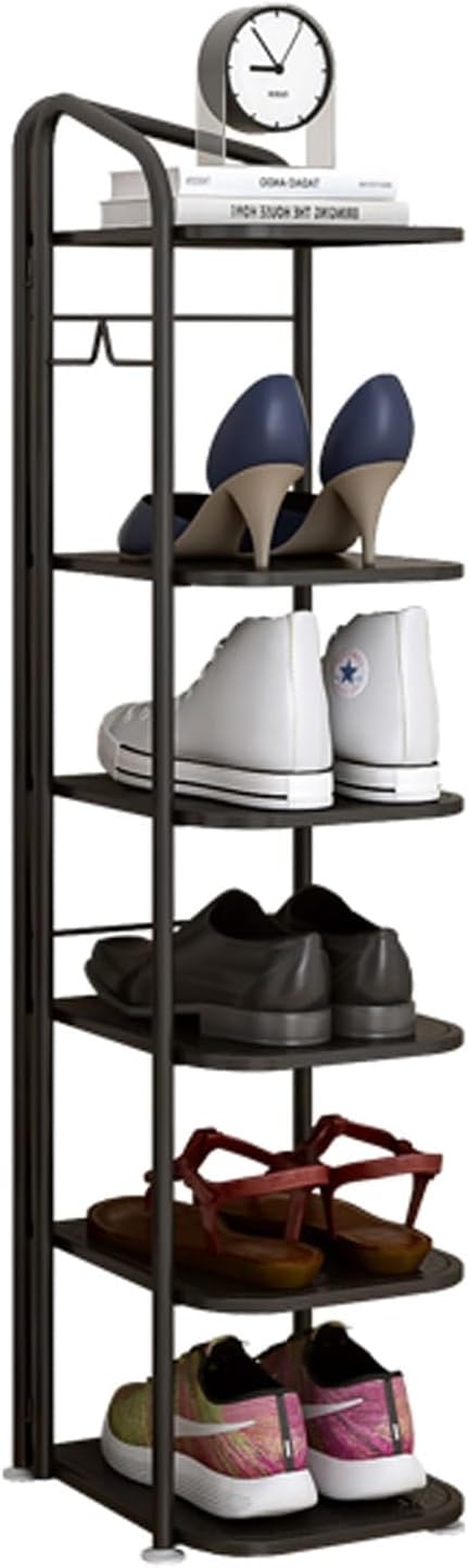 8Tier Shoe Rack, Metal Storage, Stackable Shoe Shelf for Entryway