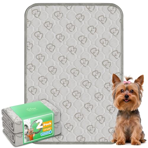 FXW Washable Pee Pads for Dogs, Puppy Pads with Super Absorbent, Specifically Designed for 24inch Cages, 17