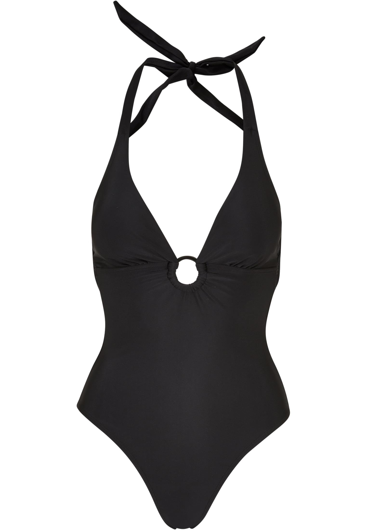 Urban Classics Ladies’ Recycled Halterneck Mujer Bañador Negro