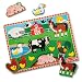 Melissa & Doug Farm Wooden Peg Puzzle (8 Pieces), Great Gift for Girls and Boys – Best for 2, 3, and 4 Year Olds