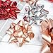 CT CRAFT LLC Gift Bows 22 PCS Set Multi Colored Assorted - Bow x 18 pcs + Kegg Roll x 4 pcs- Silver/Red/Rose Gold, Holiday Christmas Birthday Party Wrapping