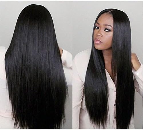 Freya Hair Lace Front Wig Human Hair 130density Pre Plucked Straight Wave Brazilian Hair Lace Frontal Wigs With Baby Hairs(18inch)