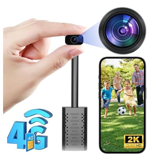 4G USB Wifi Camera with 300M SIM Card,No Wi-Fi Needed,HD2K Smallest Wireless Wifi 4G USB Camera,Motion Alert with App Live Streaming,Motion Detection,Night Vision,Cloud Storage for iOS/Android APP