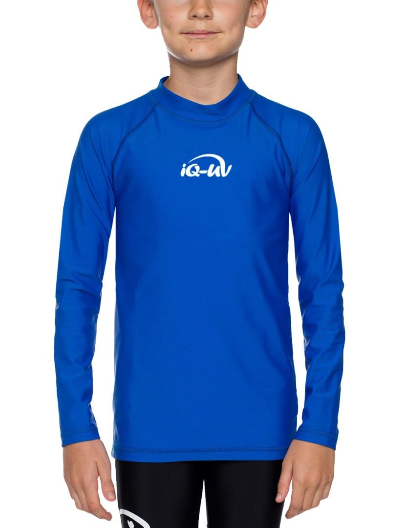 iQ-UV UV Kleidung 300 Shirt Youngster Wave Long Sleeve Maglia a Maniche Lunghe Unisex Bambini