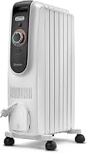 De'Longhi Dragon EasyTronic – Radiador de Aceite para Estancias hasta 45 m³, Calefactor Eléctrico con Termosta