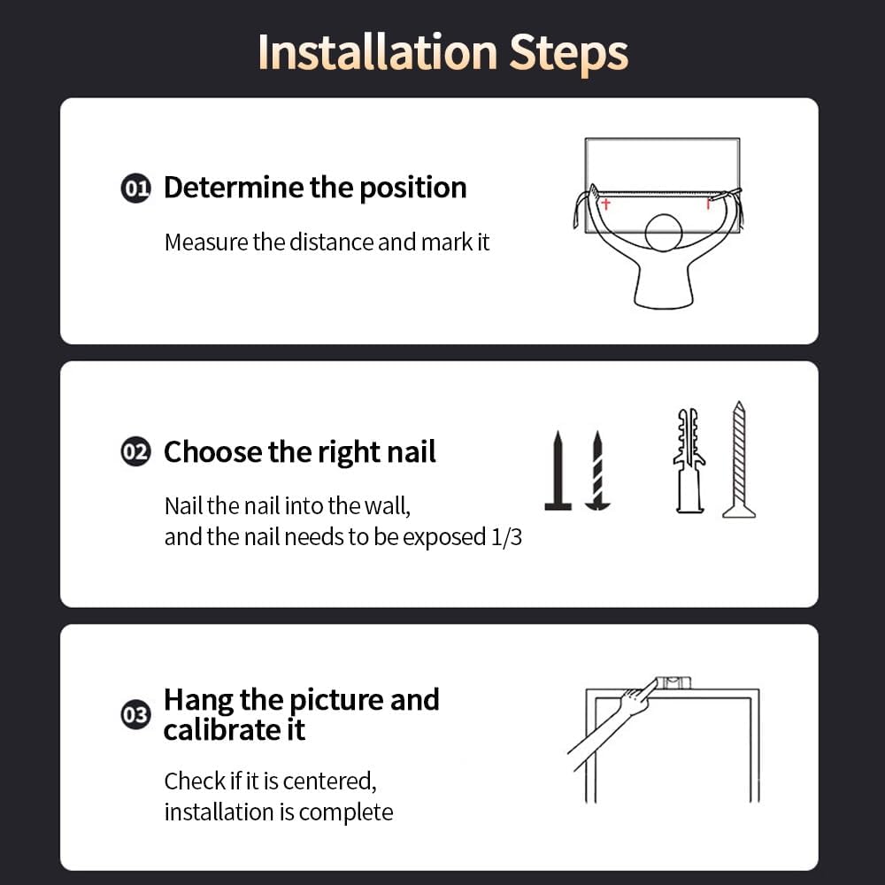 3D Art Wall Decor with Light, Plug-in Power Supply LED Wall Art, 3D Relief LED Decorative Painting, Home Decor Artwork for Living Room Entrance Corridor(A,39.3x14.5in/100x37cm)