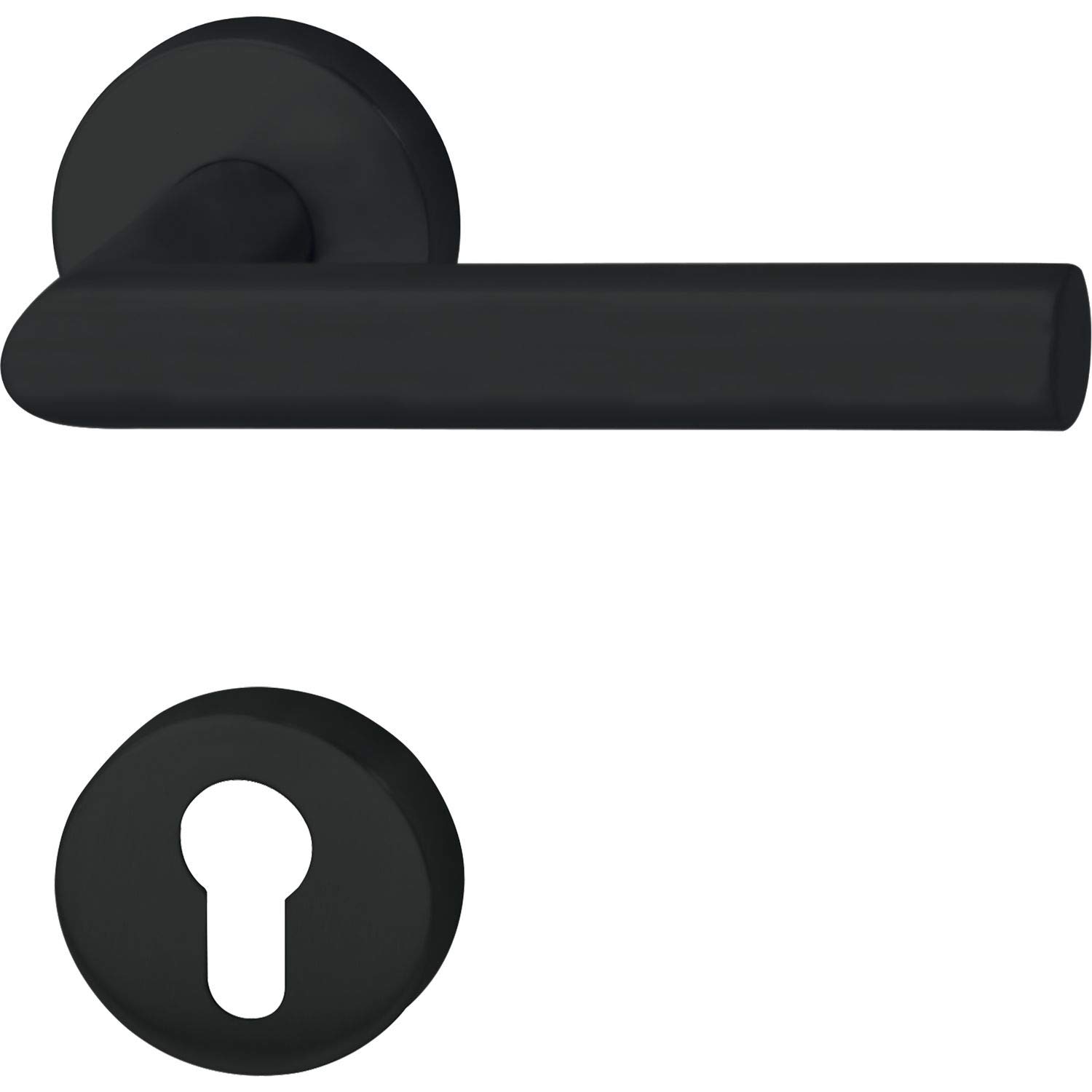 Poignée de porte usée à remplacer par le modèle Marchesi à onglets noir