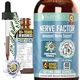 Rejuvica Health NerveFactor - Advanced Nerve Support Supplement - Liquid Delivery for Better Absorption - Acetyl-L-Carnitine, Alpha Lipoic Acid, Vitamin B12, Folic Acid, White Willow Bark & More!