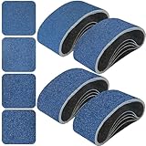 3x18 Inch Sanding Belts 20 Pcs (4 Grit, 5 Each of 40, 60, 80, 120 Grits) Heavy Duty Belt Sander Zirconia Belt Sander Paper for Wood, Metal, Stainless Steel, Automotive, and Furniture