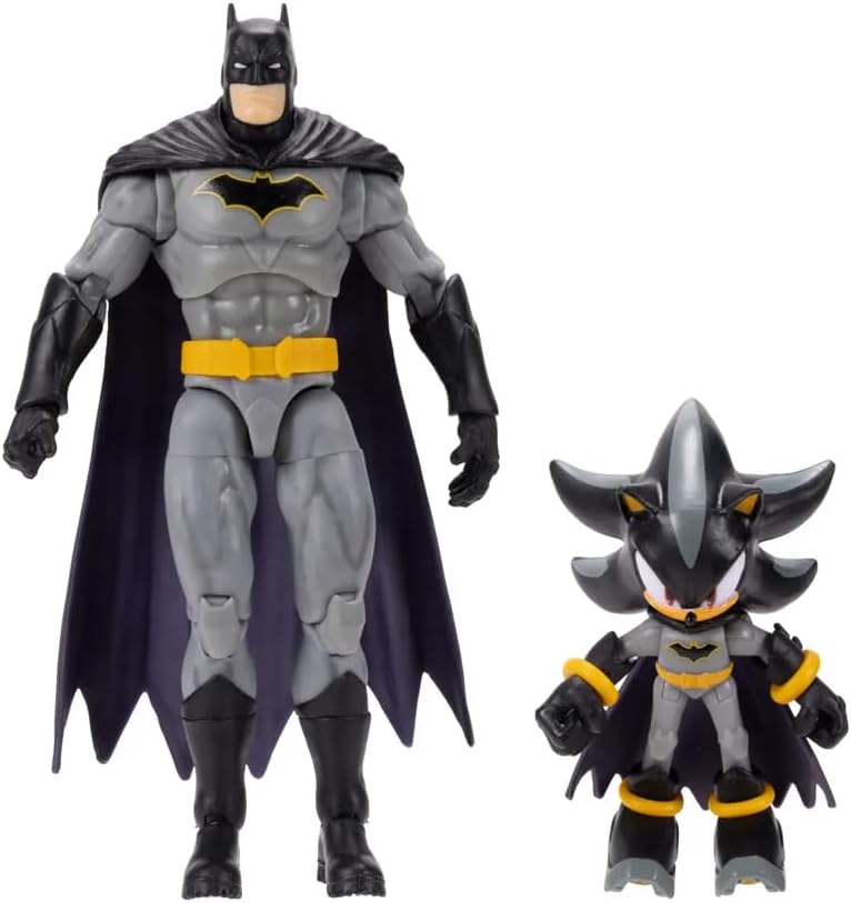 Sonic the Hedgehog DC Comics Action Figure Multipack Wave 2-2.5" Shadow & 5" Batman