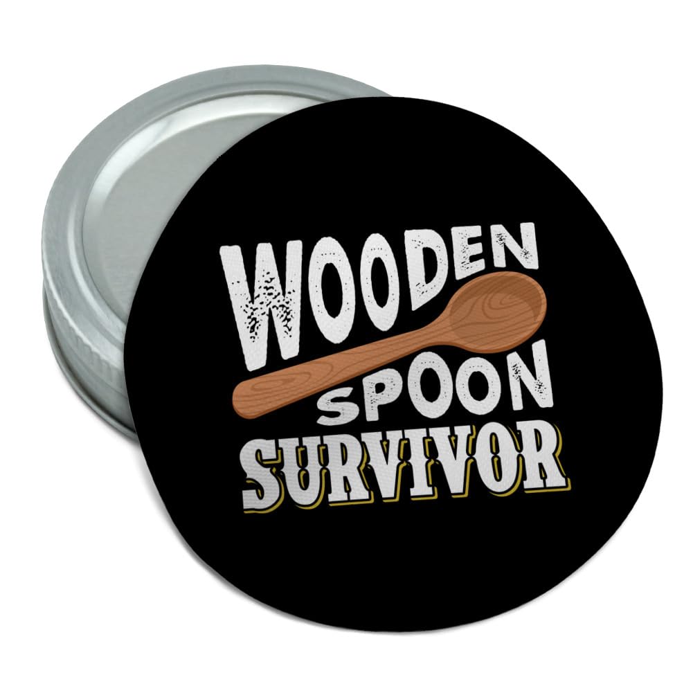 Graphics & More Wooden Spoon Survivor Round Rubber Non-Slip Jar Gripper Lid Opener
