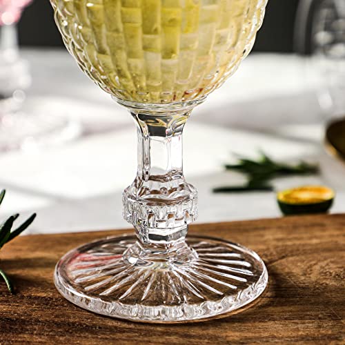 G Knitted Iced Tea Glasses Set Of 6 Durable Drinking Beverage Cups For Soda Juice Milk Coke Beer Spirits Water Iced Tea Everyday Use (Goblet) #TOP6