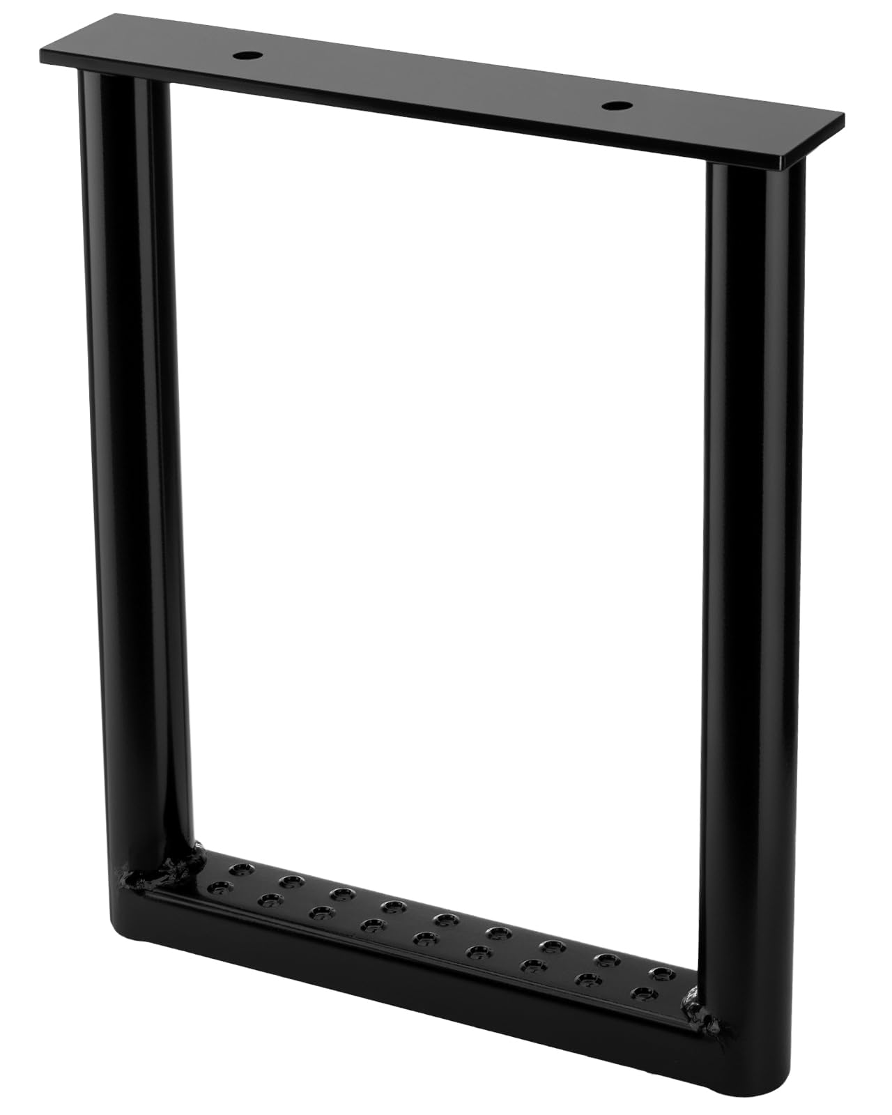 Turnirace 15" x 12" All-Steel Truck Step, Heavy Duty Perforated Anti-Slip Surface, Universal Galvanized Truck Bed Ladder for Semi Trucks, Flatbeds,