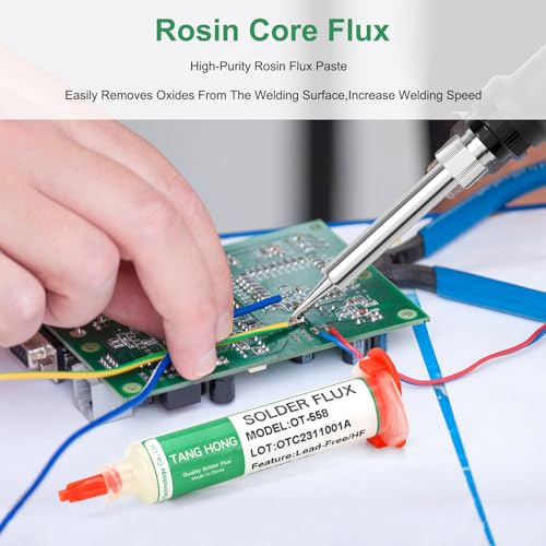 image for TANG HONG OT-558 Solder Flux,No Clean Soldering Flux Paste(10ML/Bottle