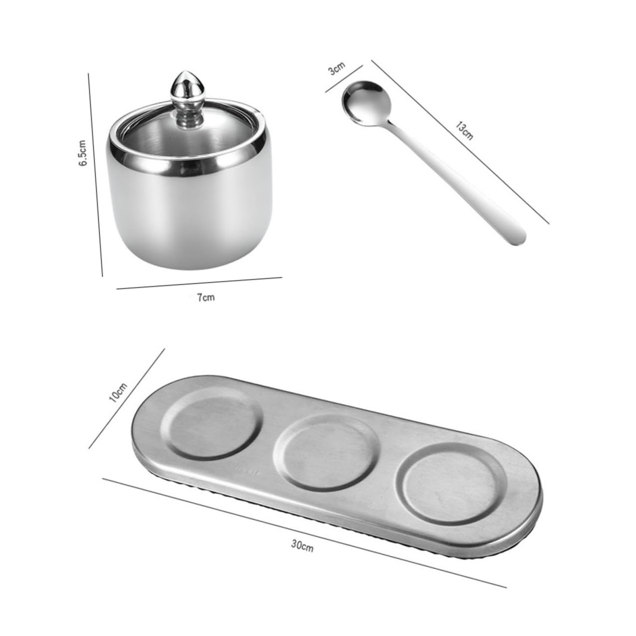 Mipcase Pot à Épices en Acier Inoxydable 304, Rangement Moderne
