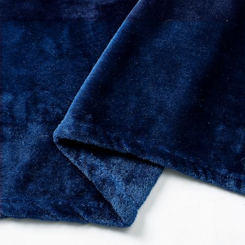 Image of JIAHANNHA Classic Blue Fleece Throw Blanket for Couch Sofa, 50 by 60 Inches | Throw Size Super Soft Cozy Plush Blanket for Couch Sofa Bed,Lightweight Warm Bed Blankets for Adults,All Season