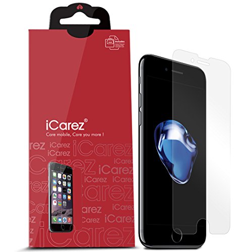 iCarez HD Clear Screen Protector for iPhone 8 iPhone 7 4.7-inches, 3-Pack Pet Film