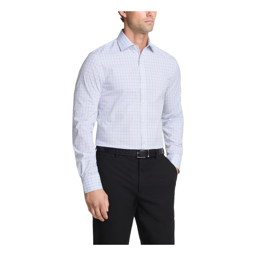 Tommy Hilfiger Men's Dress Shirt Slim Fit Stretch Twill