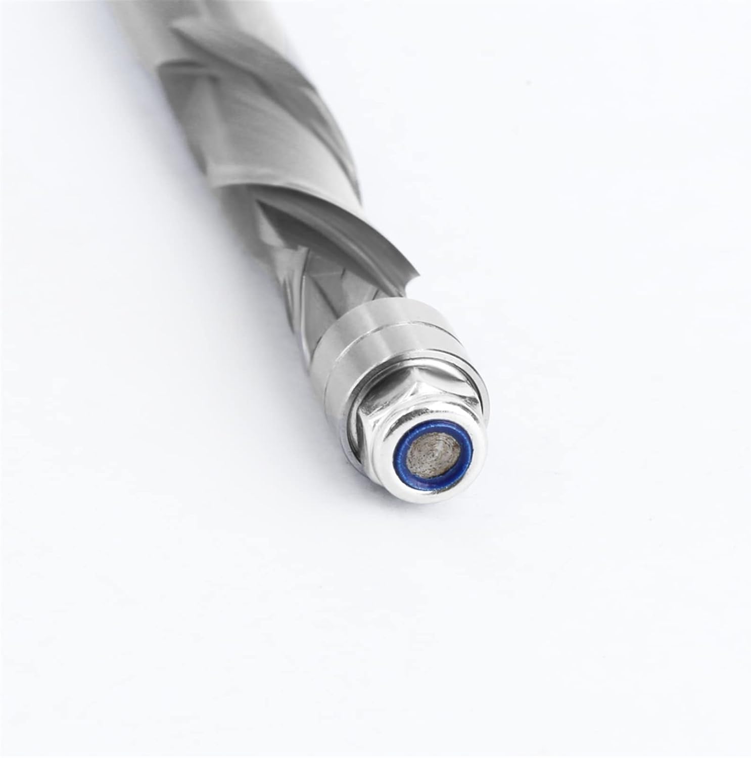 12mm 1/2Inch Shank Flush Trim Solid Carbide Spiral Top Bearing CNC Router Bit, Compression-Cut End Mill Bit (Cutting Edge Length : 12.7mm Shank)