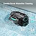 WYBOT Pool Vacuum for Inground Pools, 4-in-1 Cordless Robotic Pool Cleaner for Above Ground Pools, Triple-Motor up to 1,614 Sq.ft, Wall & Waterline Cleaning, WiFi & Bluetooth (Mirror Black)