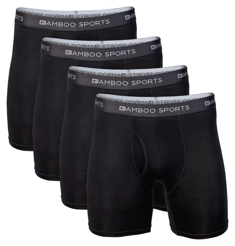Mens 4 inch Bamboo Rayon Boxer Briefs2