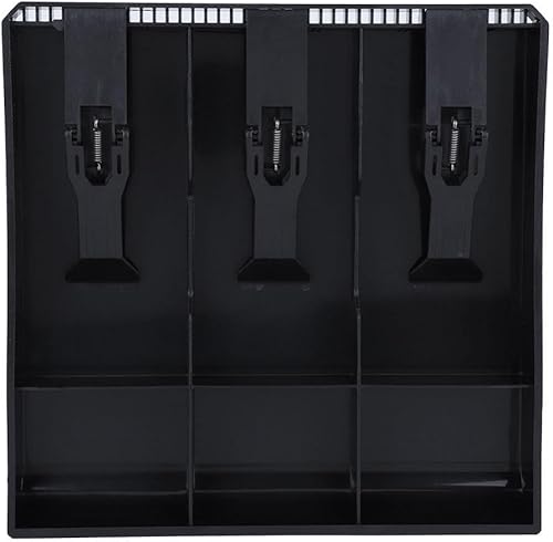 Miniatura 1 de Bandeja de repuesto para caja registradora de efectivo, 3 facturas, 3 cajas de almacenamiento de dinero de 9.6 x 9.6 x 1.4 pulgadas para hacer