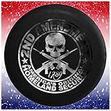 Car Tire Covers 2nd Amendment Homeland Security Skull Dark Smoke Black 30 to 31 Inch