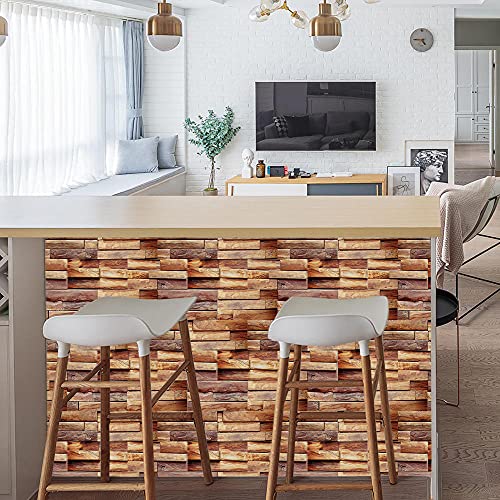 Vinilos Pared Cocina Veta De Madera Marrón Vinilo Adhesivo Cenefas Adhesivas Baño Cocina Azulejos Decorativos Adhesivos… - Imagen 3
