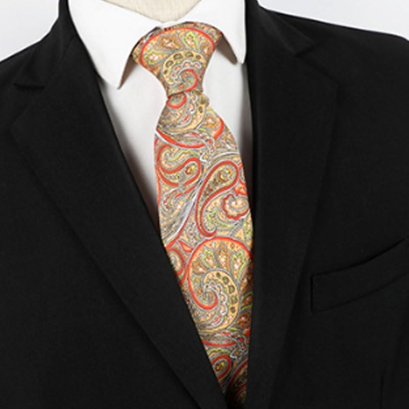 Casual Business Wedding Printed Tie Embroidered Men's Formal Everyday Necktie