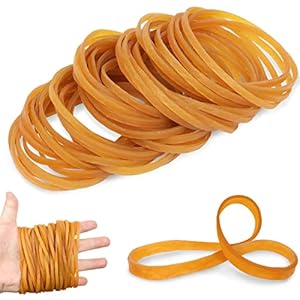 Sunriz Gummibänder Set rubberband-BT Gelb (50 Stück)