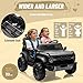 24V Ride on Toy for Big Kids,Ford Bronco Raptor 2 Seater Elecrtic Car for Kids with Remote,Battery Powered Car 4 Wheels with Spring Suspension,LED Light,Bluetooth,3 Speeds (24V, Black)