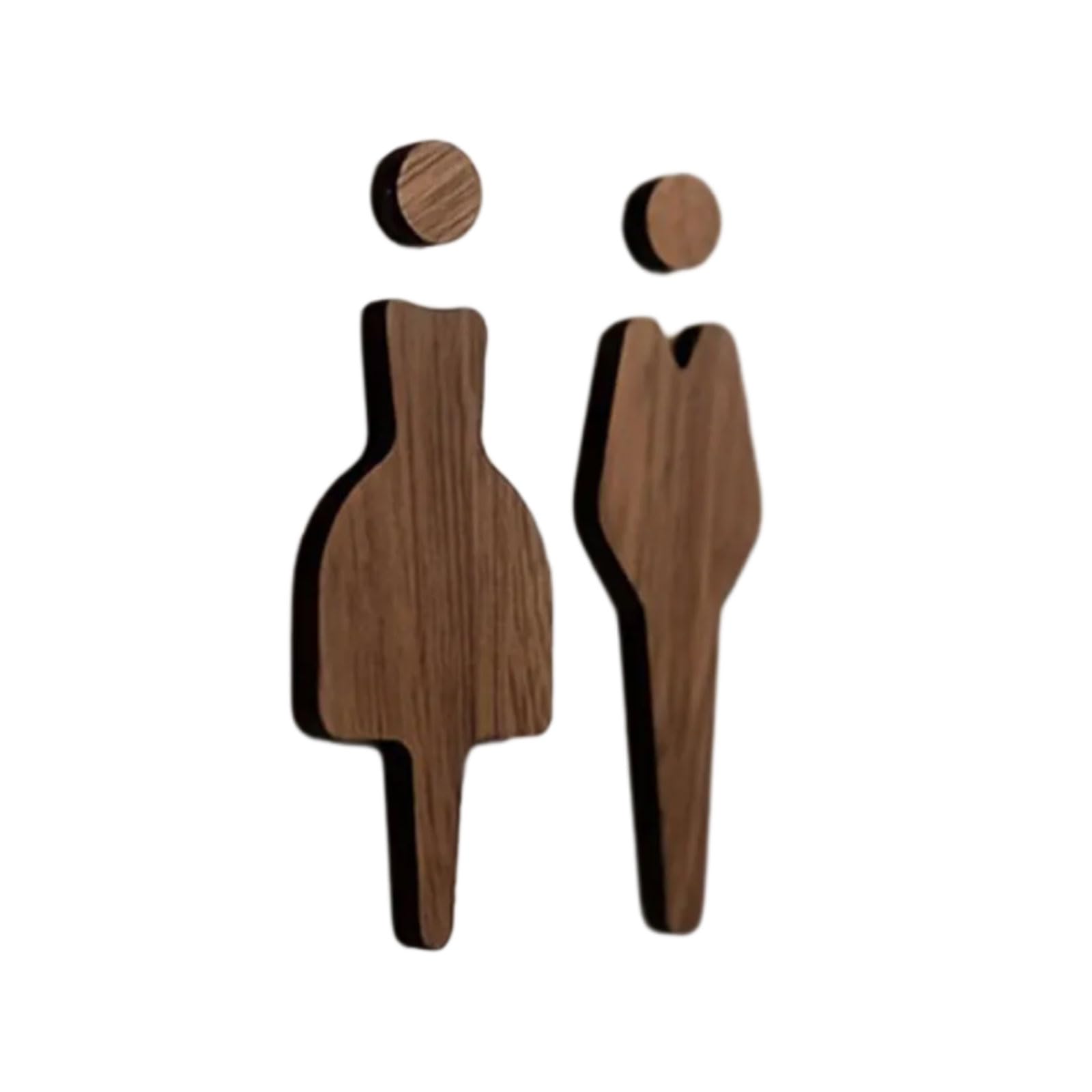 Alksubbm Wooden Bathroom Sign Rustics Men ' s Women ' s Toilet Wall Signs for Business Rustics Funny Bathroom Restroom Door Decors Wooden Door Sign