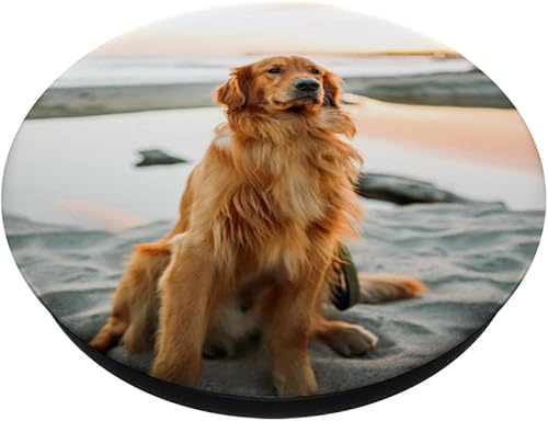 Miniatura 2 de Bonito Golden Retriever, regalo para amante de Golden Retriever  PopSockets Grip y soporte para teléfonos y tabletas