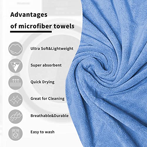 Image of Sassoon Venir Microfiber 1 Piece Kids Bath Towel 450 GSM (50x100cm, Heaven Color) Ultra Soft Material, Towel for Daily use