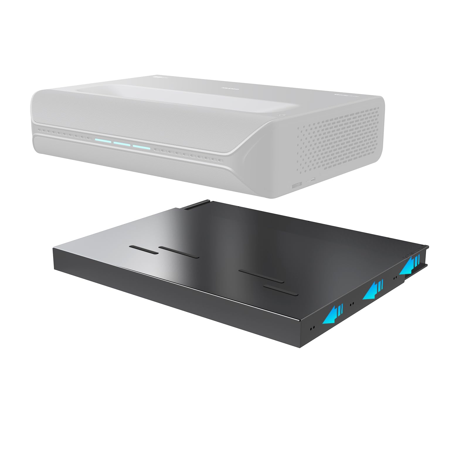 NexiGo AS200 Motorized Sliding Tray for Ultra Short Throw (UST) Projector, Extend Up to 150 Inch Picture, Auto Retractable Tray Telescopic Design,