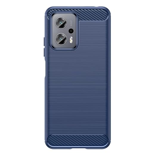 Capa para celular Xiaomi Poco X4 GT (incluindo duas Película protetora temperada) capa macia anti-queda com case borda elástica -Azul